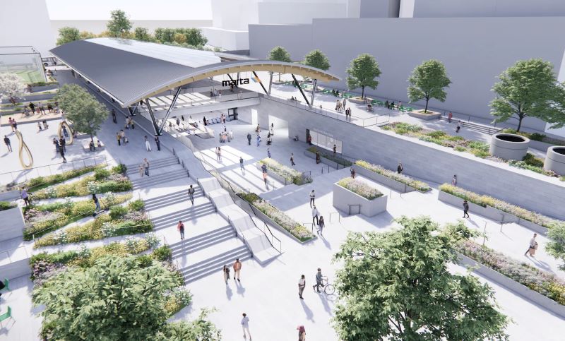 Five Points Entrance Rendering